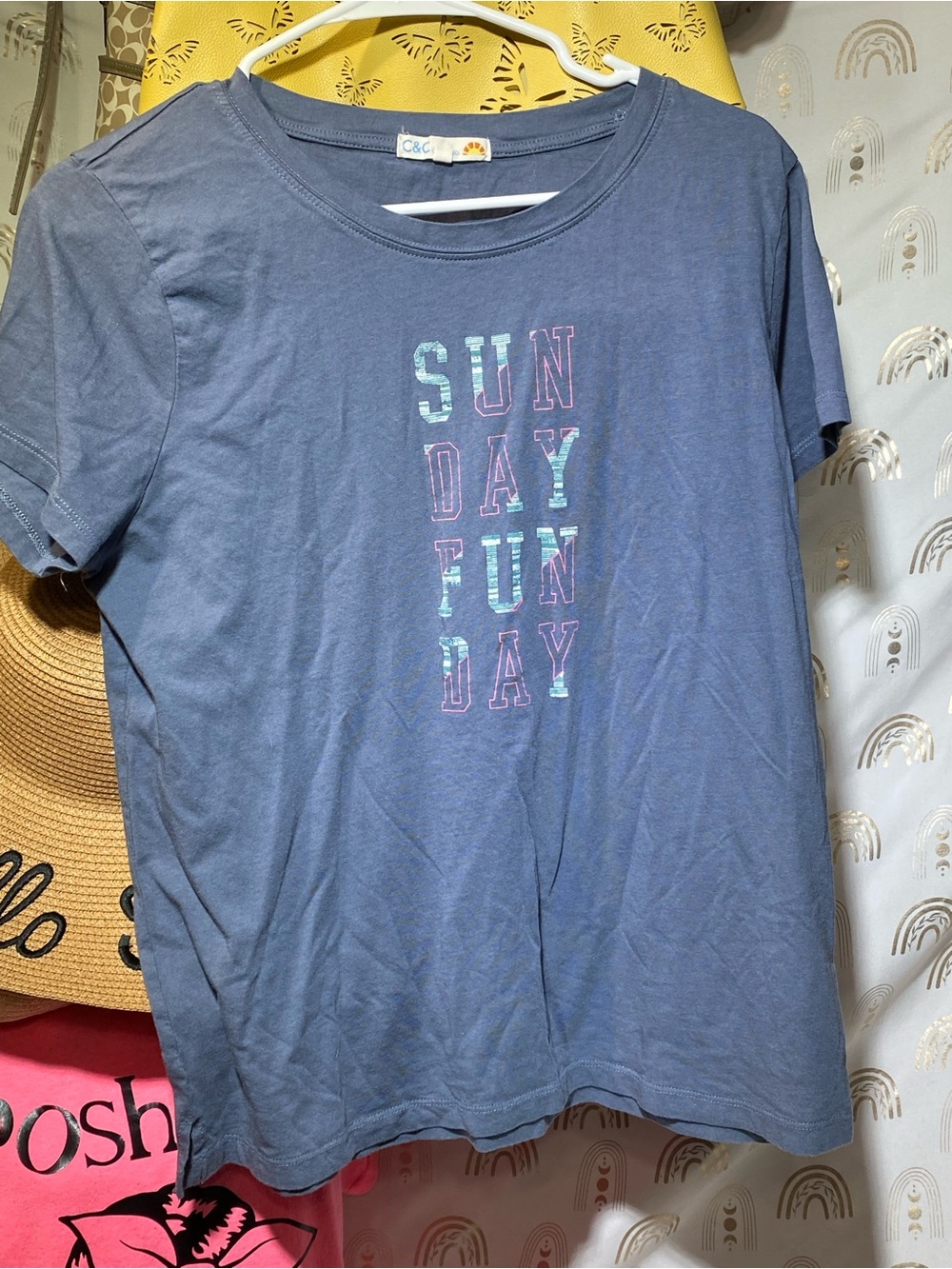 C&C California Blue Tee with Sunrise Tag